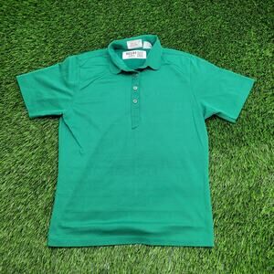 Vintage 90s Di-Fini MOD Polo Shirt Womens Small 17x23 Green